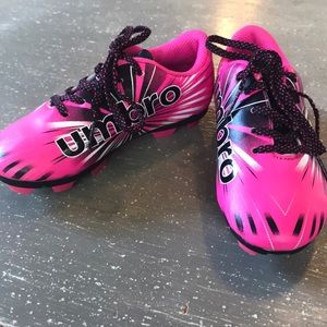 Toddler girls soccer cleats. NEW.